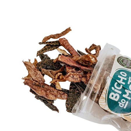 Mix de Porco Desidratado Petisco Natural para Cães - 50g Unidades Bicho do Mato 100% Natural