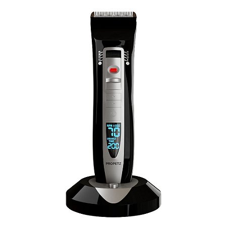 Máquina de Tosa Profissional Propetz PRO6 Bivolt Preta Para Banho e Tosa Cães e Gatos
