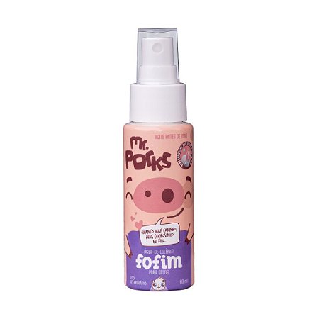 Colônia Perfume Para Cães e Gatos Fofim Mr. Porks 60ml