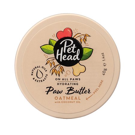 Pet Head Paw Butter Oatmeal Manteiga Hidratante De Patas E Focinho Para Cães e Gatos