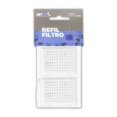 Refil Filtro para Bebedouro e Fonte PetLon Baby Com 2 Unidades