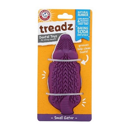 Brinquedo Mordedor Arm & Hammer Super Treadz Jacaré Pequeno Para Cães Dental Toys