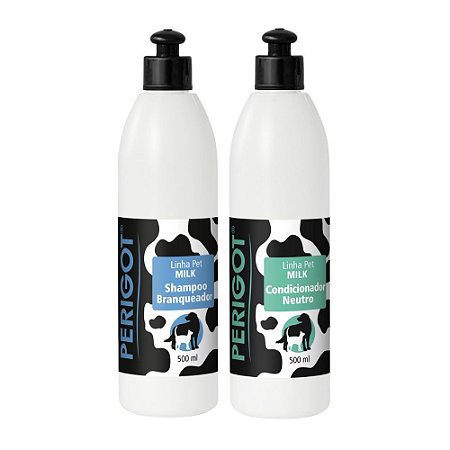 Kit Perigot Shampoo Branqueador + Condicionador Milk 500 ml