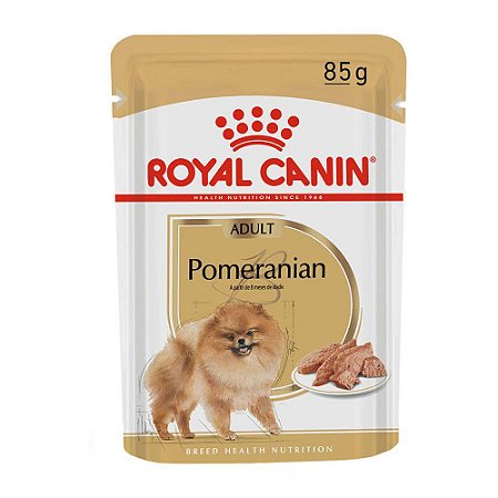 Ração Royal Canin Sachê Breed Health Nutrition para Cães Adultos Pomeranian 1 Unidade