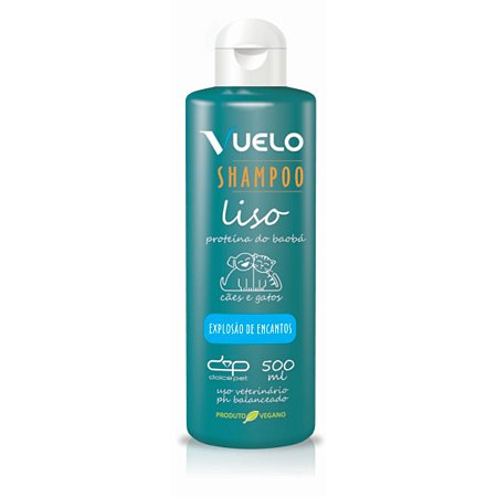Shampoo Liso Explosão de Encantos Vuelo Dolce Pet Cães e Gatos - 500 ml
