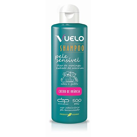 Shampoo Pele Sensível Cheiro de Infancia Vuelo Dolce Pet Cães e Gatos - 500 ml