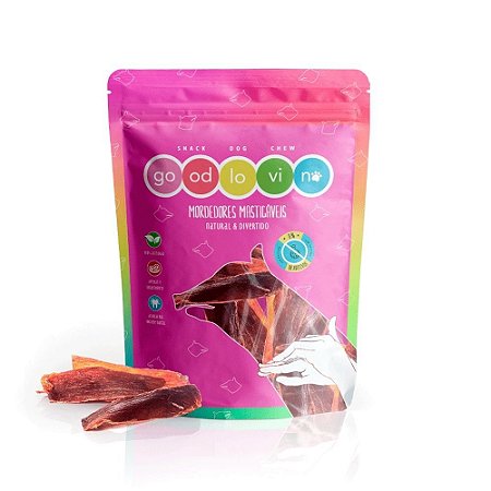 Filé Mignon Suíno Sticks Petisco 100% Natural Para Cães e Gatos GoodLovin 60g