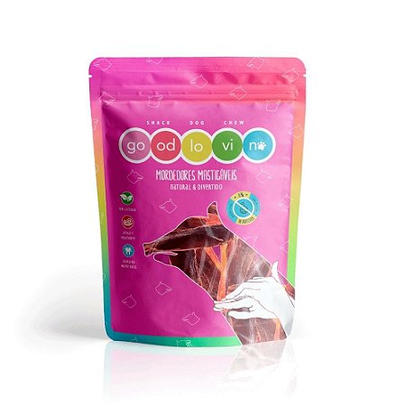 Mix Suíno Petisco 100% Natural Para Cães GoodLovin 60g