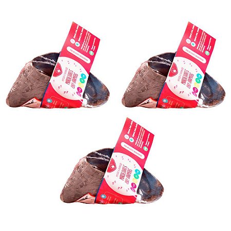 Kit 03 Cascos Bovino Mordedor Natural para Cães