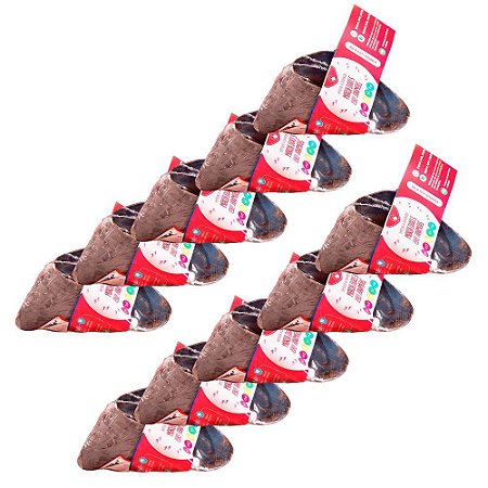 Kit 10 Cascos Bovino Mordedor Natural para Cães