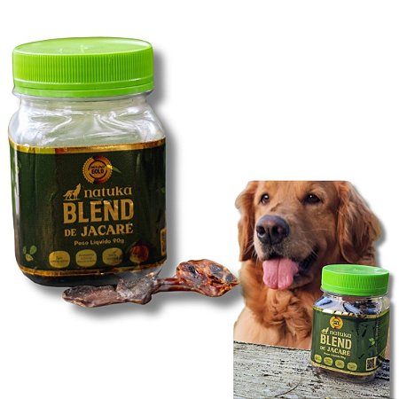 Blend de Jacare Petisco 100% Natural Para Cães e Gatos 90g Natuka