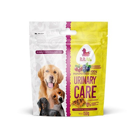 Petisco PapaPets Urinary Care Para Cães 100% Natural Sabor Cranberry e Blueberry 150g