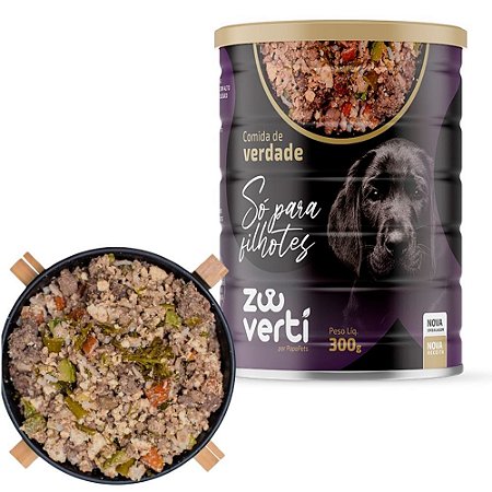 Zooverti Só Para Filhotes Alimentação Úmida 100% Natural 300g