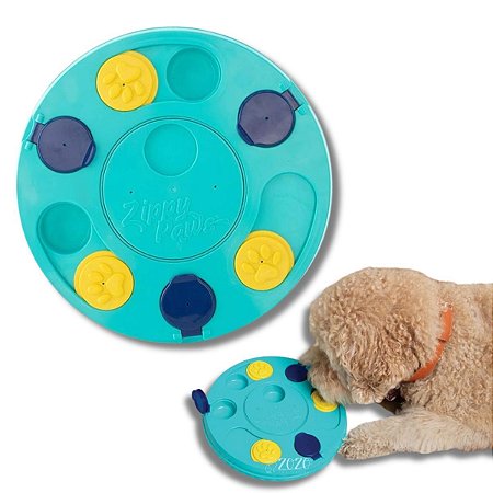 ZippyPaws Brinquedo Interativo Para Cães Tabuleiro Smarty Puzzler Acqua