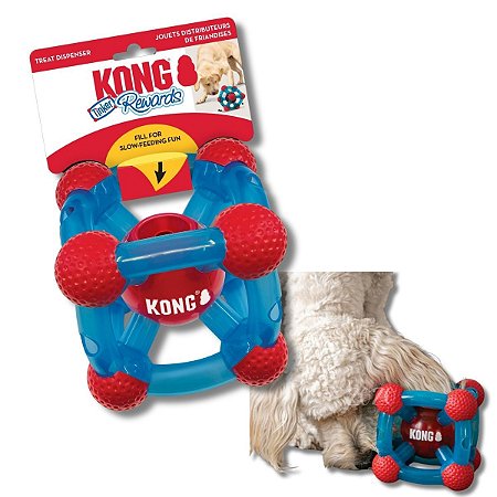 Kong Rewards Tinker Brinquendo Interativo Para Cães Dispenser Para Ração e Petiscos