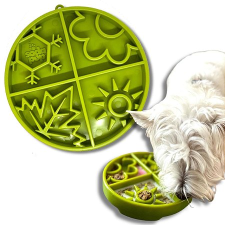 SodaPup Comedouro Lento Para Cães Four Seasons Cor Verde