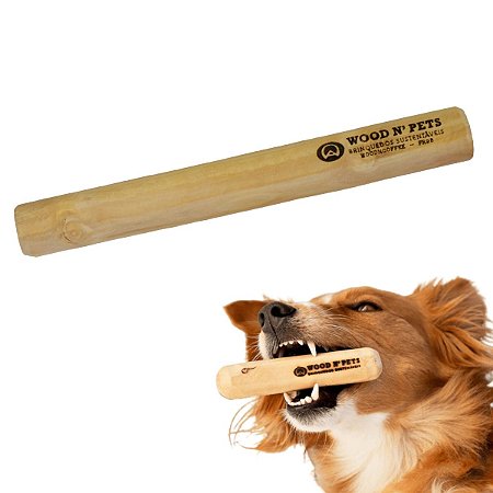 Mordedor Sustentável Madeira de Café Para Cães Wood N'Pets Amicus Tamanho M