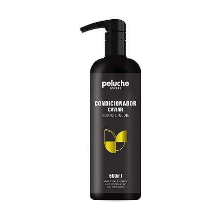 Condicionador Neutro e Para Filhotes Caviar Para Cães 500ml Peluche