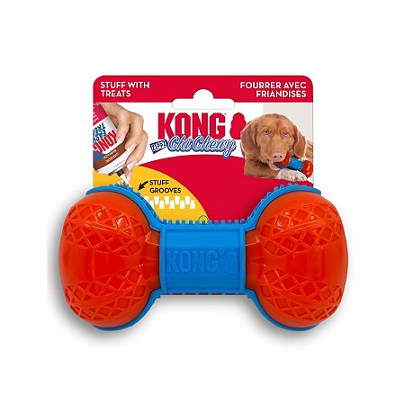 Kong Chichewy Zippz Osso de Brinquedo Para Cães Ajuda na Limpeza dos Dentes