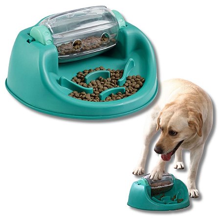 Nina Ottosson Brinquedo Interativo Comedouro Lento Para Cães Dog Spin' N Eat Nivel 2 Outward Hound