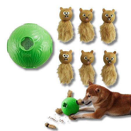 Nina Ottosson Brinquedo Interativo Quebra-Cabeca Para Cães Snuffle N Treat Ball Nivel 2 Outward Hound