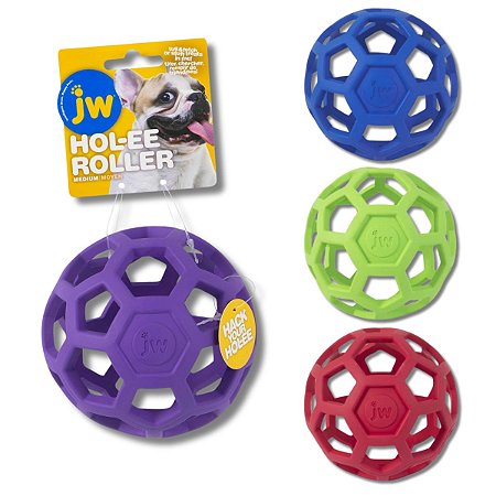 JW Holee Roller Bola Interativa Recheavel Para Caes Tamanho M
