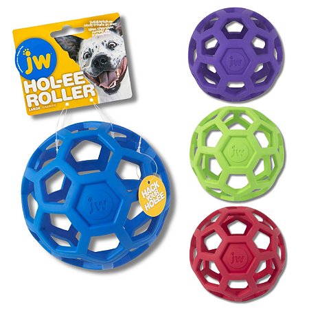 JW Holee Roller Bola Interativa Recheável Para Cães Tamanho G