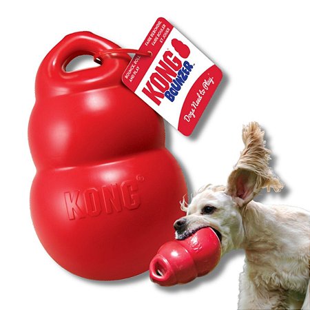 Kong Bounzer Brinquedo De Busca Durável Para Cães Tamanho M