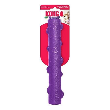 Kong Squeezz Crackle Stick Brinquedo Para Cães Bastão Som Crocante Roxo G
