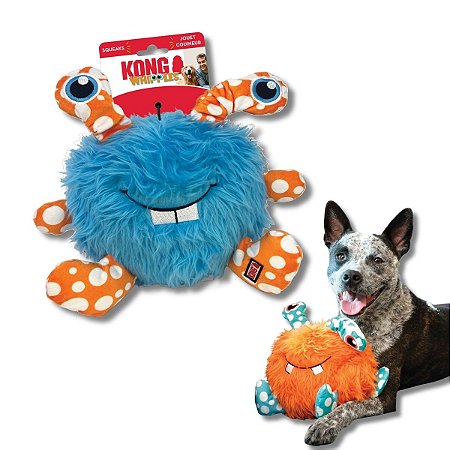 Kong Whipples Pelúcia Monstinho Para Cães Grande