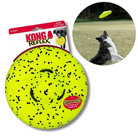 Kong Reflex Glide Flyer Frisbee Disco Resistente e Aquática Para Cães