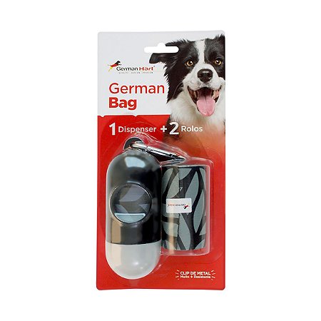 Kit Cata Caca Preto Tulipas Germanhart para Cães e Gatos