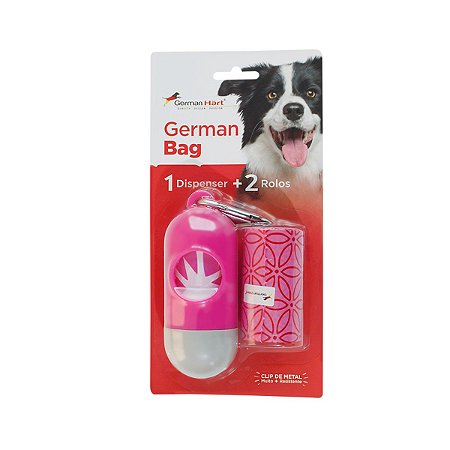 Kit Cata Caca Rosa Floral Germanhart para Cães e Gatos