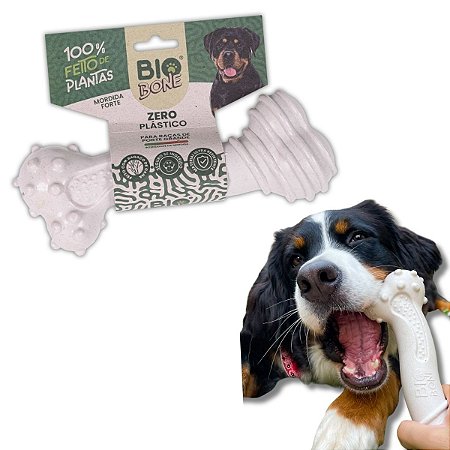 Biobone Mordedor Resistente Forte Gigante Para Cães 100% de Planta Cana