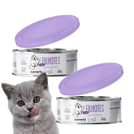 Kit 2 Alimentação Úmida Natural Para Gatos Filhotes Simon'S Cat Zooverti