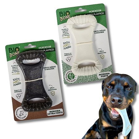 Kit Biobone 2 Mordedores Mordida Extra e Forte Para Cães Ossão
