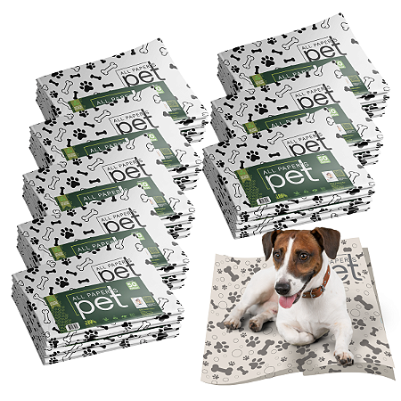 Kit Jornal Pet Higiênico 400 Folhas Biodegradável Atóxico Não Mancha