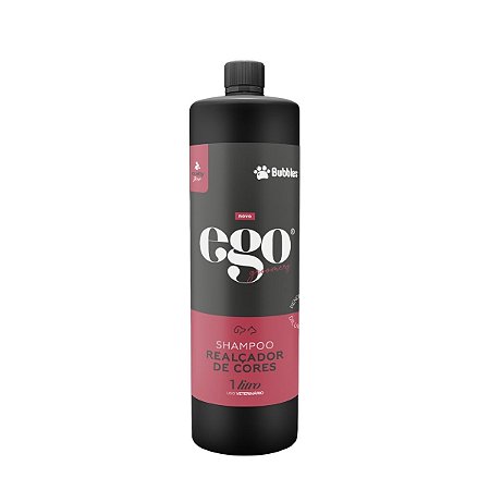 Shampoo Pet Realçador De Cores Ego 1L 1:10 Cães e Gatos Banho e Tosa Bubbles