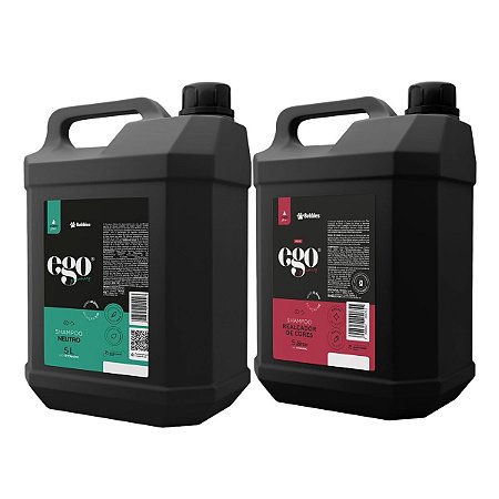 Kit Shampoo Neutro e Realçador de Cores 5L Para Cães Banho e Tosa Bubbles