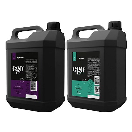 Kit Shampoo Clareador e Neutro 5L Para Cães Banho e Tosa Bubbles