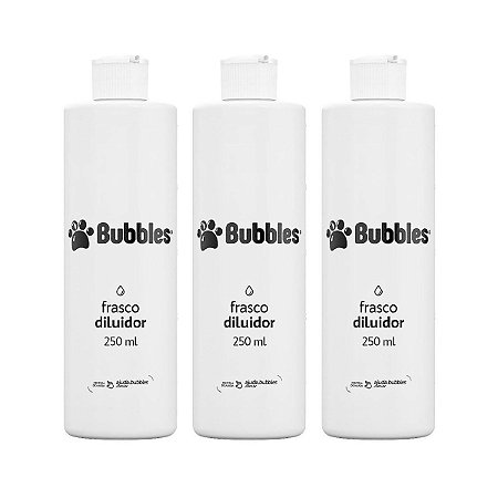Kit 3 Uni Frasco Diluidor de Shampoo Almotolia Banho e Tosa 250ml
