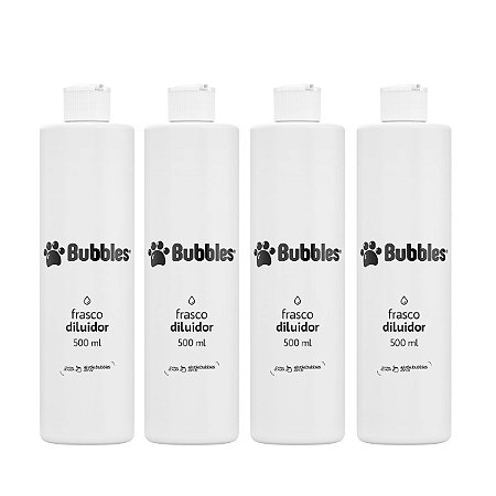 Kit 4 Uni Frasco Diluidor de Shampoo Almotolia Banho e Tosa 500ml
