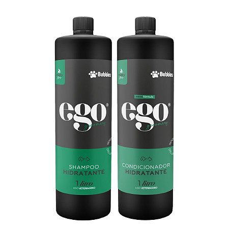 Kit Shampoo Neutro e Condicionador Hidratante 1L Para Cães Banho e Tosa Bubbles
