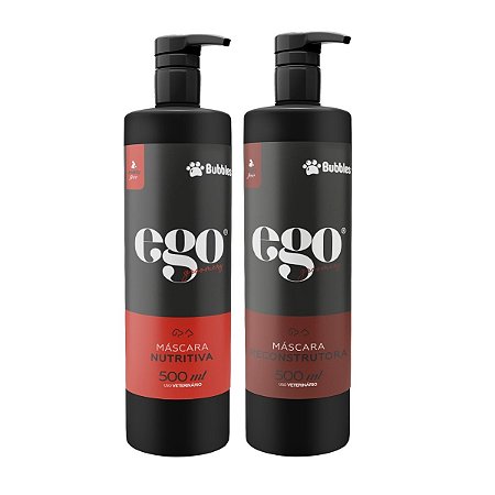 Kit Cronograma de Pelagem Máscara Nutrição e Reconstrução Para Cães Banho e Tosa Bubbles