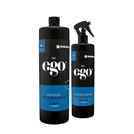 Kit Texturizador Shampoo e Máscara Para Cães Banho e Tosa Bubbles