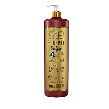 Shampoo Limpeza Intensa Cereja e Avelã Dolce Pet Cães e Gatos 1:5 1L
