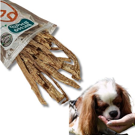 Filé Mignon Suíno Desidratado Petisco 100% Natural Para Cães Gatos 50g Bicho do Mato