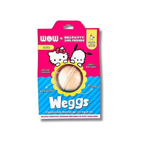 Weggs Petisco Para Cães 100% Natural Sabor Moela de Pato Wow Pet Food