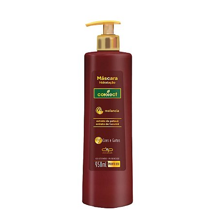 Connect Máscara Hidratação Melancia Cães e Gatos Dolce Pet 950ml