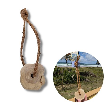 Brinquedo Sustentável Fibra de Coco Para Cães Coconut Wood Alça Amicus